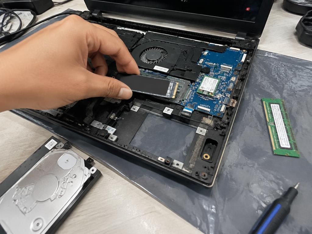 Ugradnja SSD diska i RAM memorije u laptop