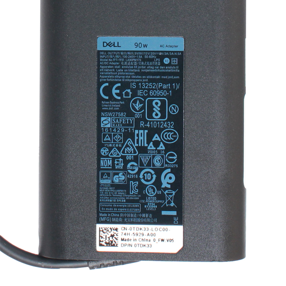 Punjac za laptop Dell Type C 20V 4.5A 90W HQ
