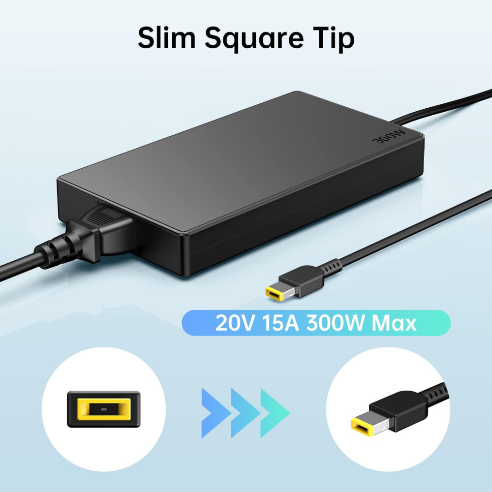 Punjac za laptop Lenovo 20V 15A 300W USB Type - (odgovara i za 11.5A)
